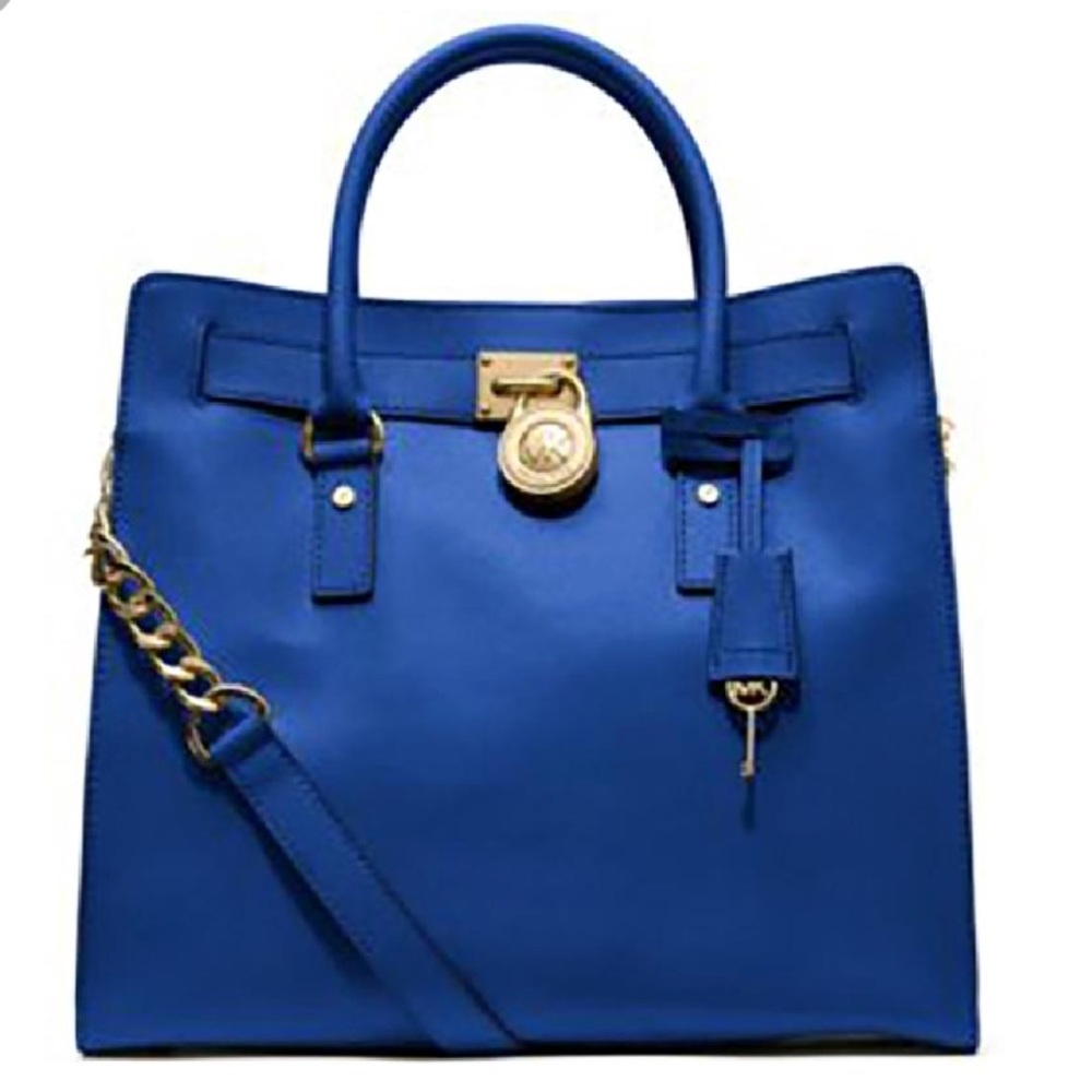 Michael kors blue Hamilton handbag large